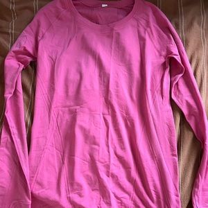Bright Pink Athleta Long sleeve top